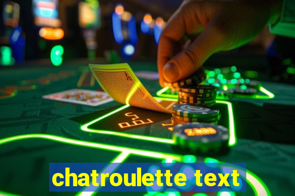 chatroulette text