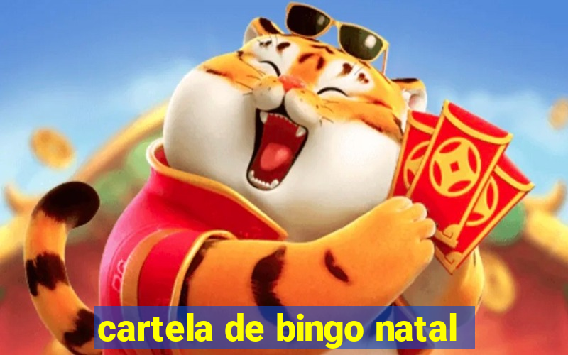 cartela de bingo natal