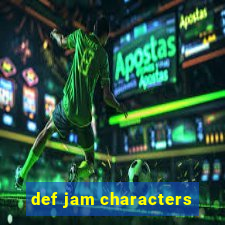 def jam characters